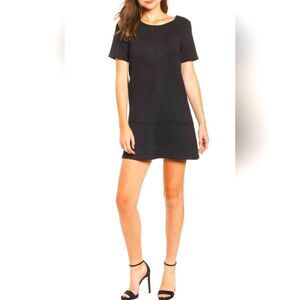 Bishop + Young Suede Black Mini Dress